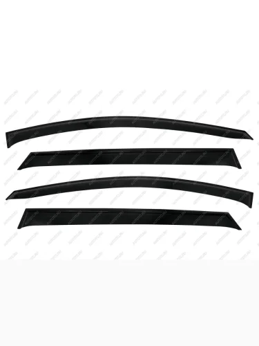 Дефлекторы окон JAC JS6 кроссовер 2022-, накладной  Джак ДЖС6 REIN reinwv1257