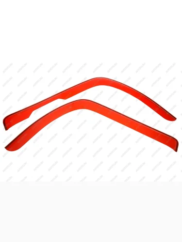 Дефлекторы окон DONGFENG C80, C120, Z80 грузовик (коммерч.) 2023-, накладной, красный  С120  ДонгФенг С120 REIN reinwv1270