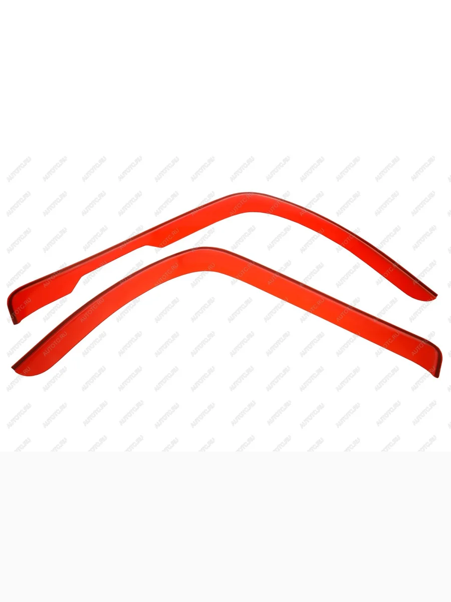 Дефлекторы окон DONGFENG C80, C120, Z80 грузовик (коммерч.) 2023-, накладной, красный  С120  ДонгФенг С120 REIN reinwv1270  в Самаре Самарской области