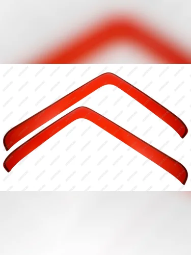 Дефлекторы окон SHACMAN X6000 грузовик, тягач 2022-, накладной, красный  Шакман Х6000 REIN reinwv1289