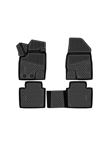 Коврики 3D в салон подходят для WEY Coffee 01 2021 - 4шт. (полиуретан)  Вей Кофе 01 Element element3da70107210k