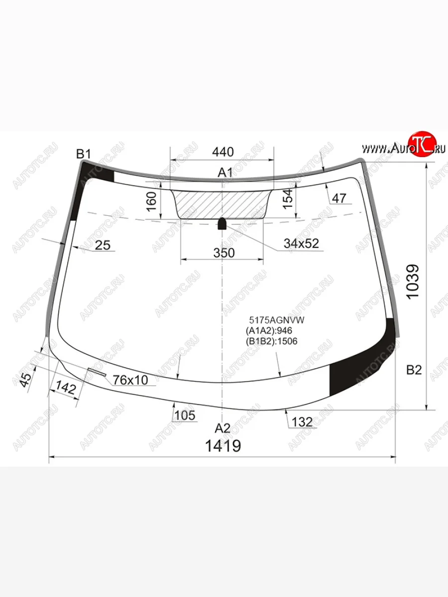 Стекло лобовое (молдинг) FUYAO Mazda 3/Axela BL дорестайлинг седан (2009-2011) (зеленое)  в Керчи Республика Крым