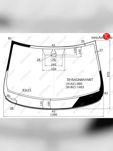 Стекло лобовое (круглый датчик дождя, молдинг) FUYAO (зеленое) Skoda Rapid NH3 рестайлинг лифтбэк (2017-2020)