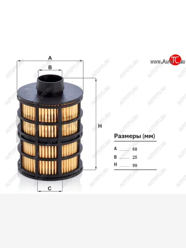 Фильтр топливный FIAT DUCATO 06- CITROEN JUMPER 06- PEUGEOT BOXER 06- MANN PU723X