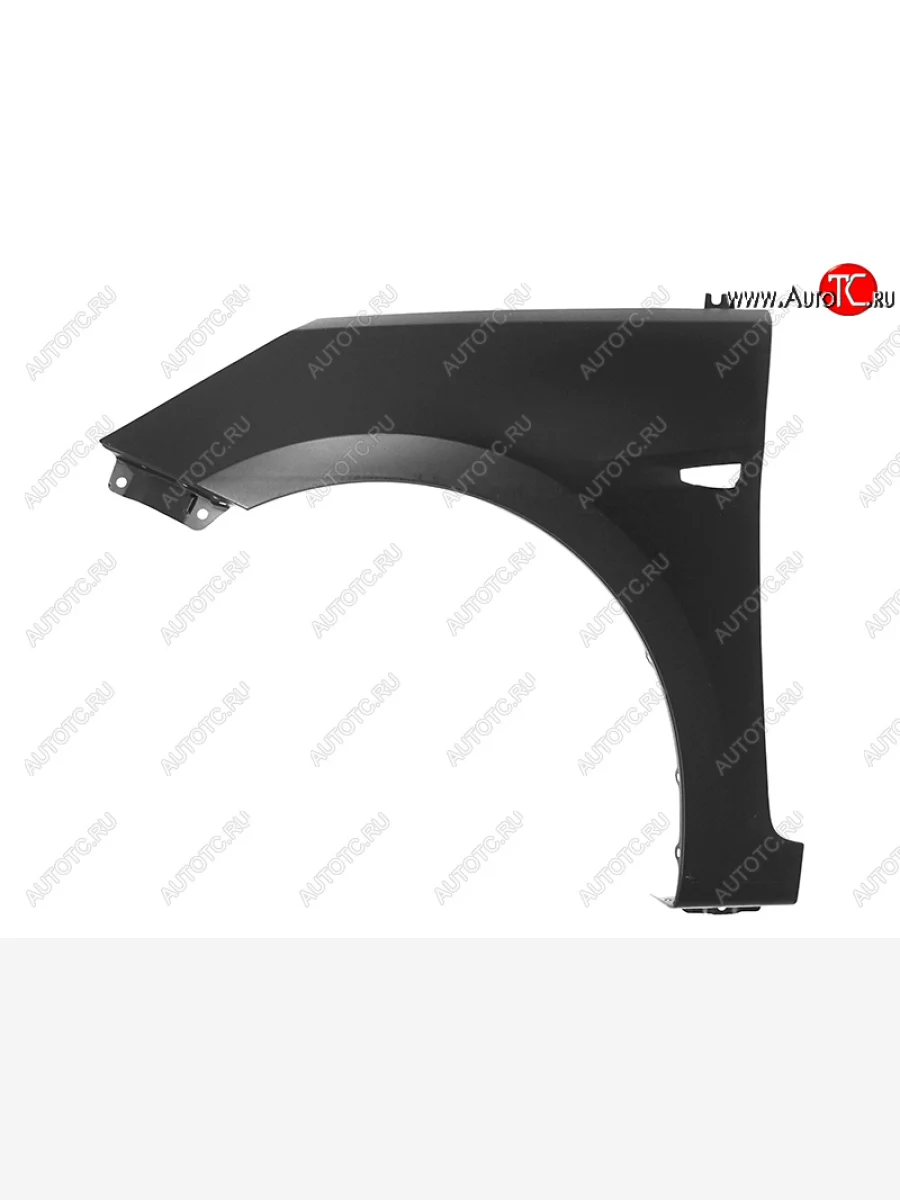 Левое переднее крыло (пластик, под повороты) SAT Hyundai Solaris RBr хэтчбэк дорестайлинг (2010-2014) (неокрашенное)  в Перми Пермском крае
