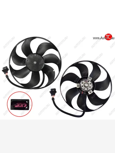 Вентилятор радиатора с мотором SKODA OCTAVIA 1997-AUDI A3 96-03VW GOLF IVBORA 98-05 SAT ST-VW25-201-A0