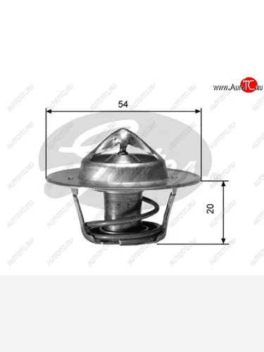 Термостат с прокладкой RENAULT CLIOMEGANEKANGOO F8QF9Q GATES TH00188G1
