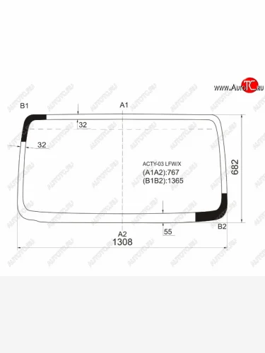 Стекло лобовое Honda Acty 99-18 XYG ACTY-03 LFW/X