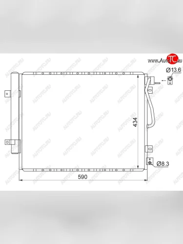 Радиатор кондиционера Kia Sorento 06-09 SAT ST-KA55-394-A0