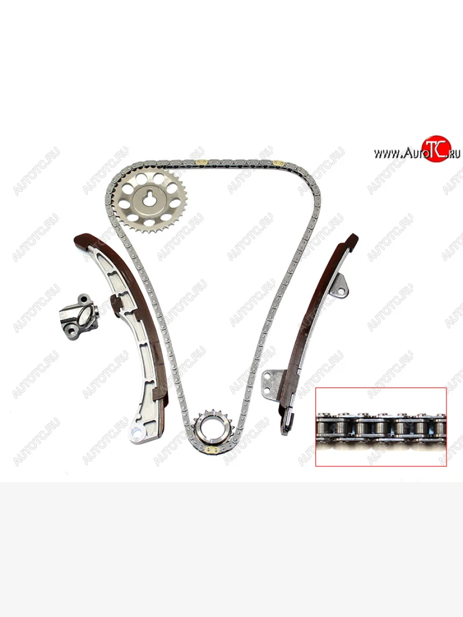 Комплект замены цепи ГРМ TOYOTA 1NZ-FE1NZ-FXE 04- (на 1KR не подойдет; шестерня 13523-22020) SAT TK-TY280-A  в Самаре Самарской области