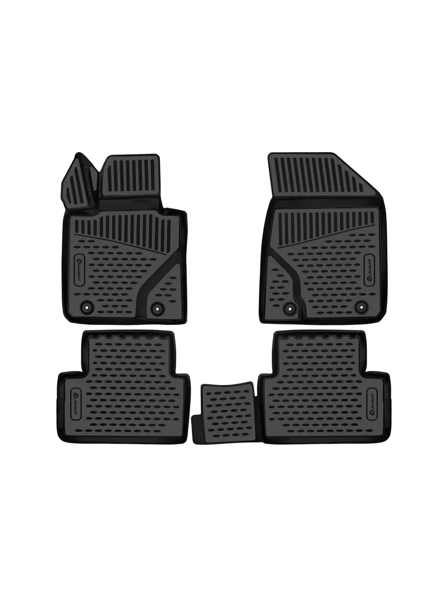 Коврики 3D в салон Element Livan S6 Pro (2023-2025) (черные)  в Керчи Республика Крым