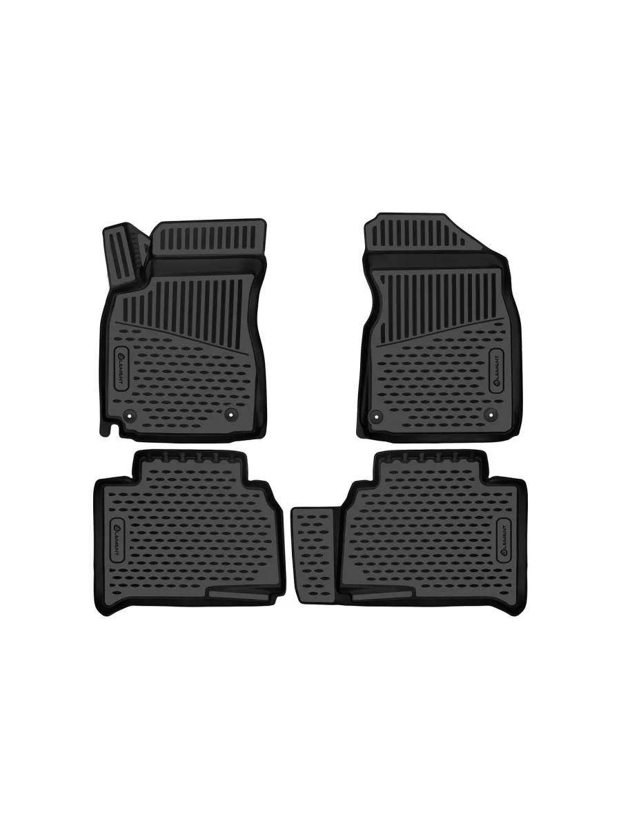 Коврики 3D в салон Element Livan S6 Pro (2023-2025) (черные)  в Перми Пермском крае