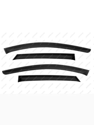 Дефлекторы окон MAZDA CX-4 кроссовер 2016-, накладной  Мазда СХ-4 REIN reinwv1296