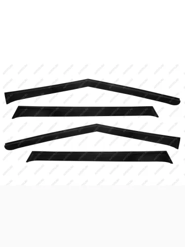 Дефлекторы окон MITSUBISHI OUTLANDER IV кроссовер 2021-, накладной  Митсубиси Аутлендер REIN reinwv1298