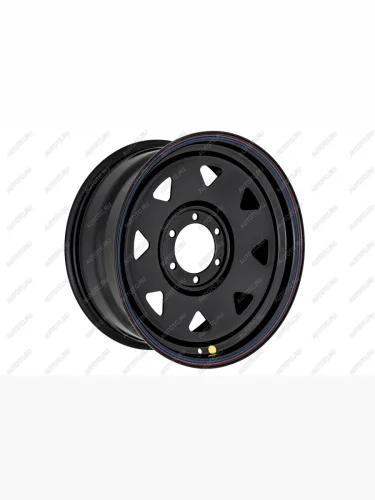 Диск усиленный стальной (6x139,7 8xR18 d110 ET+20) (треугольный) OFF-ROAD Wheels (черный) Mitsubishi L200  3 K6T-K7T (1996-2005), Mitsubishi Pajero Sport  PA (1996-2004), Nissan Patrol  5 (1997-2001)
