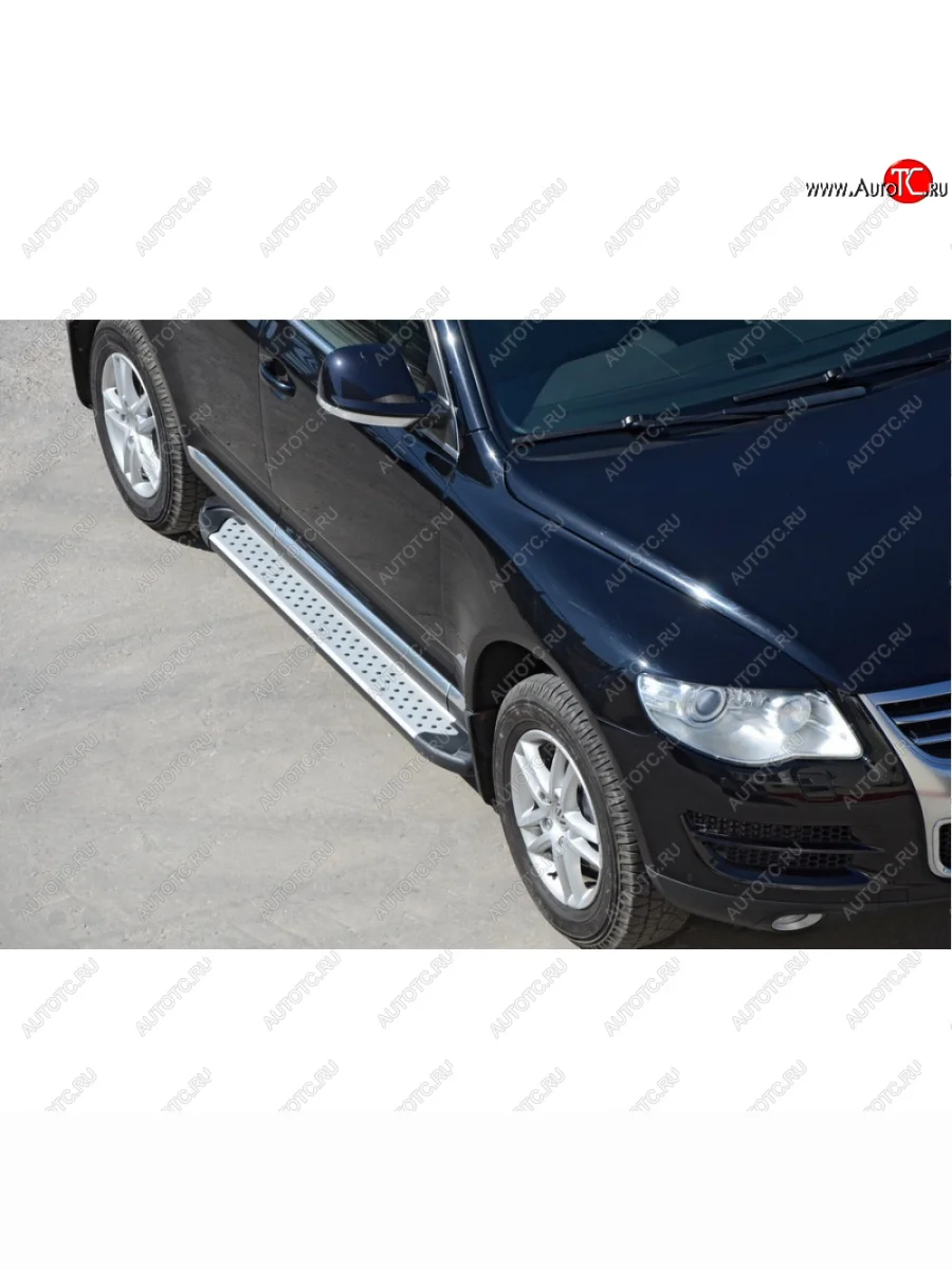 ПОРОГИ «БУМЕР»  АЛЮМИНИЕВЫЕ С РЕЗИНКОЙ    Volkswagen  TOUAREG  1797  в Самаре Самарской области