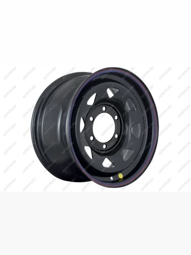 Диск усиленный стальной (6x139,7 8xR16 d110 ET+30) (треугольник мелкий) OFF-ROAD Wheels (черный) Fiat Fullback (2016-2018), Mitsubishi L200  3 K6T-K7T (1996-2005), Mitsubishi Pajero Sport  PA (1996-2004)