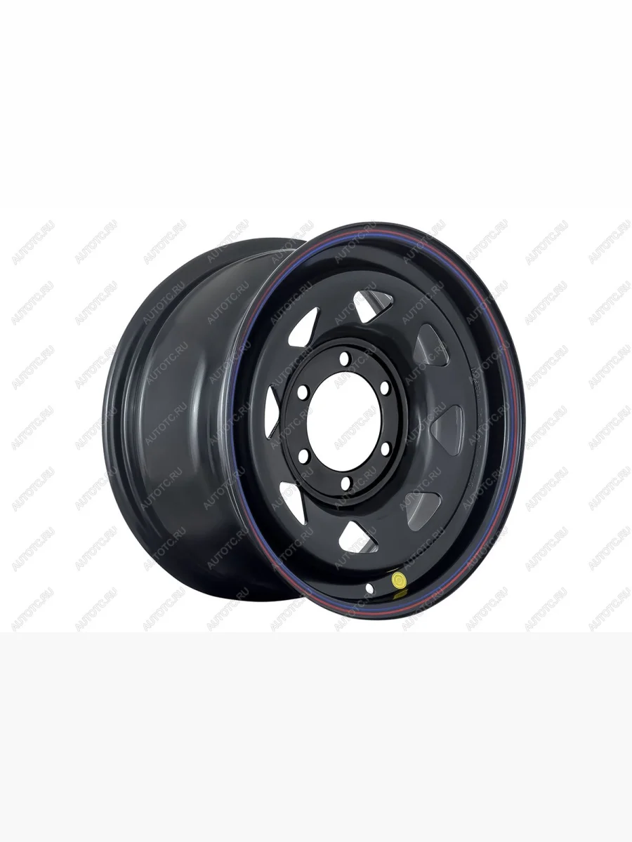 Диск усиленный стальной (6x139,7 8xR16 d110 ET+30) (треугольник мелкий) OFF-ROAD Wheels  Fiat Fullback (2016-2018), Mitsubishi L200 (1996-2005), Mitsubishi Pajero Sport (1996-2004) (черный)  в Воронеже Воронежской области