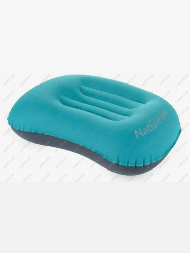 Подушка туристическая надувная Naturehike 42x32x11см, голубая  nh17t013-z-bl