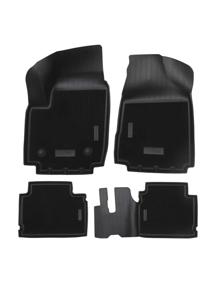 Коврики салонные комбинированные Unidec Лада ВАЗ нива 4х4 2131 (Legend) 5 дв. 2-ой рестайлинг (2021-2025) (черные)  в Керчи Республика Крым