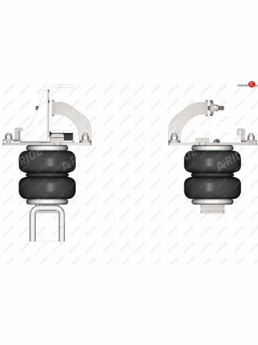Пневмоподвеска Toyota Tacoma (2015-н.в.), задняя ось Арайд 62062.04