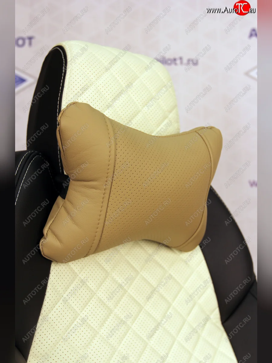 Подушки под шею АВТОПИЛОТ из экокожи  ppa014014  в Самаре Самарской области