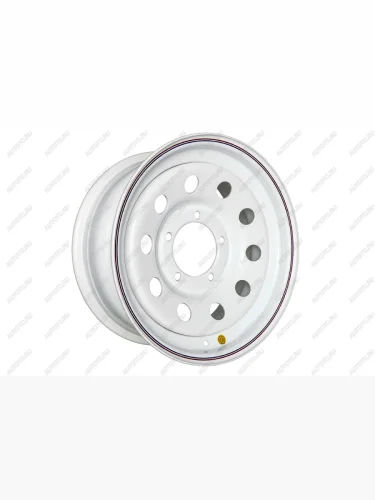 Диск усиленный УАЗ стальной белый 5x139,7 7xR16 d110 ET-19 (уценка) OFF-ROAD Wheels 1670-53910wh-19_u