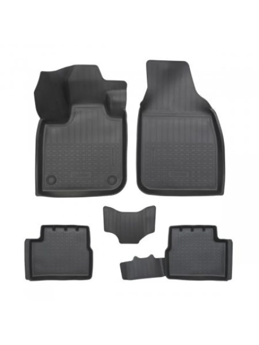 Коврики салонные Norplast Unidec  Fiat 500e (2020-2025) 2 FA1 (черные)  в Самаре Самарской области