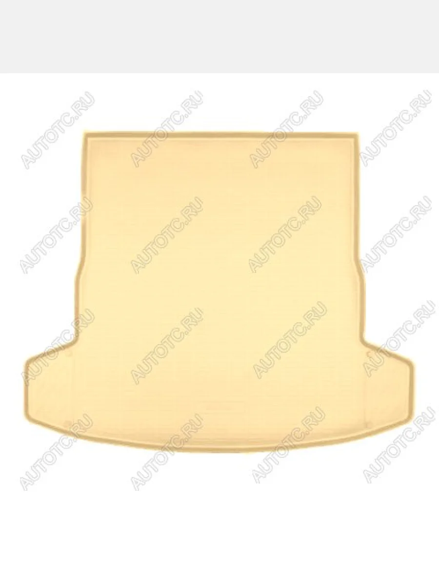 Коврик багажника (полиуретан) Norplast Unidec FAW Bestune B70 лифтбэк (2020-2025) (бежевый)  в Керчи Республика Крым