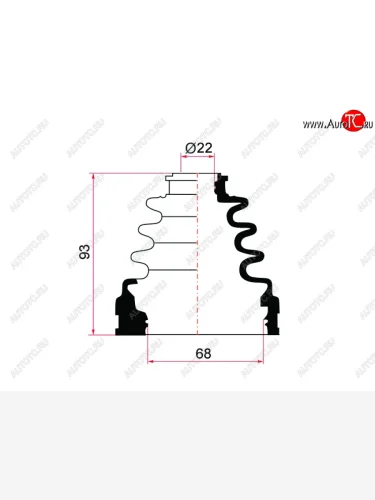 Пыльник ШРУСа внутренний TOYOTA CORONA AT210 ST210 SPACIO AE111 98-01CALDINA AT211 CT216 ST21# 97- MARUICHI 02-144