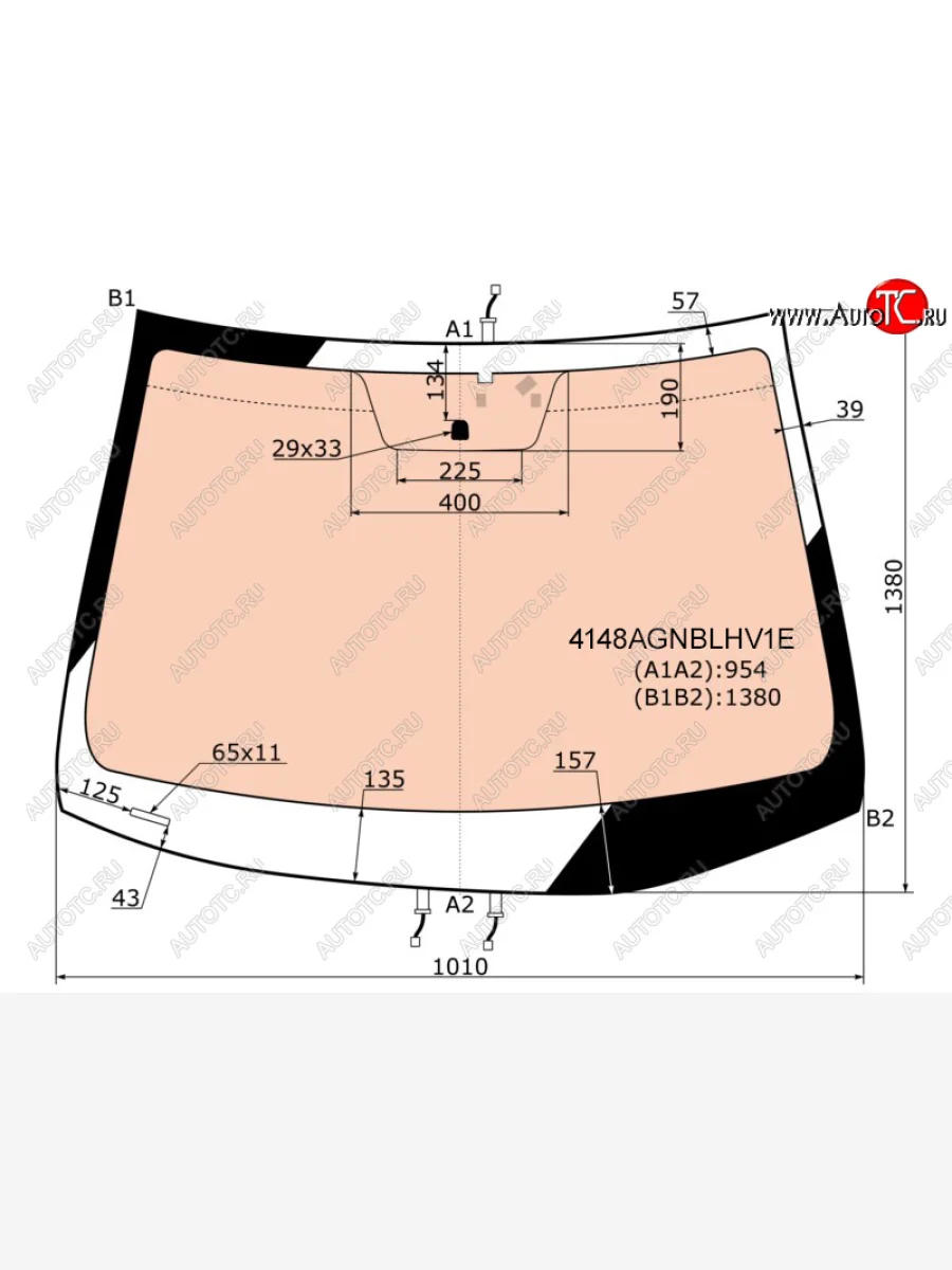Стекло лобовое (обогрев полный) FUYAO Hyundai Solaris RBr хэтчбэк дорестайлинг (2010-2014) (зеленое)  в Перми Пермском крае