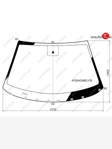 Стекло лобовое FUYAO (зеленое) Hyundai Tucson TL рестайлинг (2018-2021)