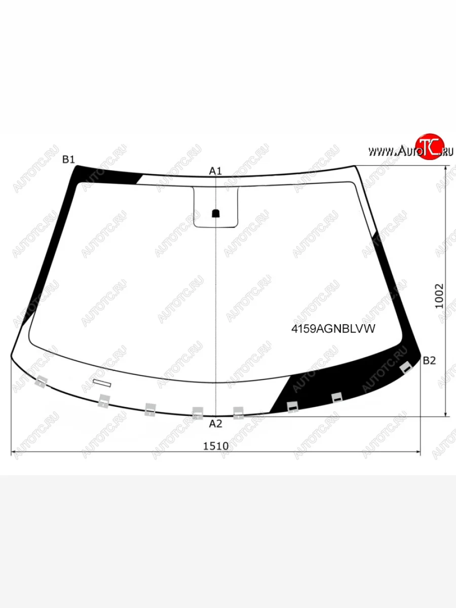 Стекло лобовое FUYAO Hyundai Tucson TL дорестайлинг (2015-2018) (зеленое)  в Воронеже Воронежской области
