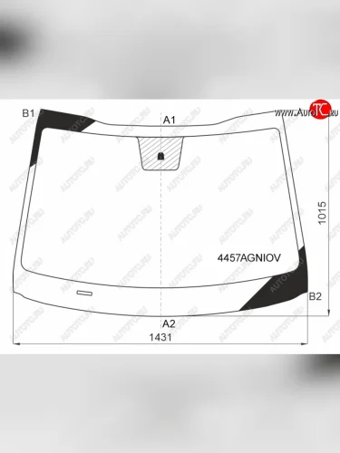 Стекло лобовое FUYAO (зеленое) KIA Ceed 3 CD универсал (2018-2025)