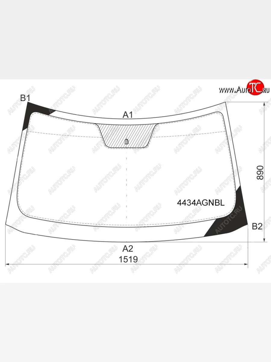 Стекло лобовое FUYAO KIA Soul AM дорестайлинг (2008-2011) (зеленое)  в Перми Пермском крае