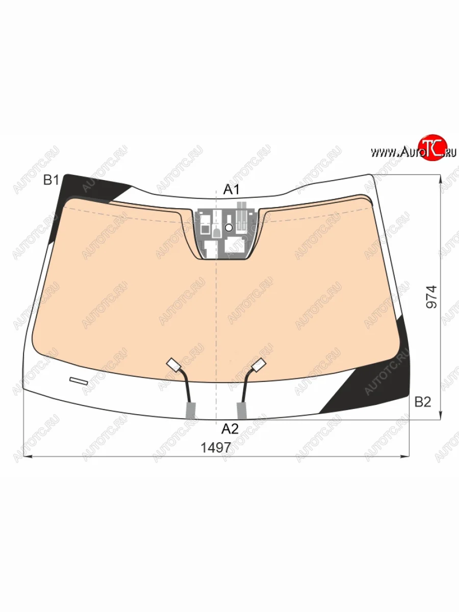 Стекло лобовое (обогрев полный, датчик дождя) FUYAO KIA K5 DL (2019-2022) (зеленое)  в Керчи Республика Крым