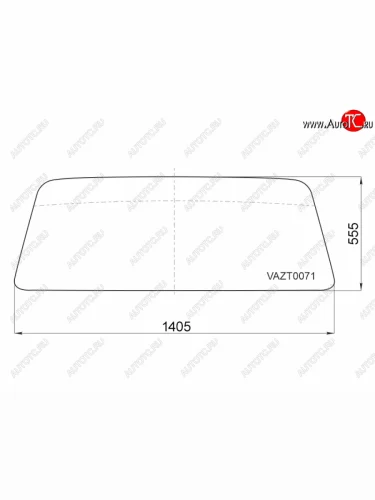 Стекло лобовое (В резинку) LADA 2329 NIVA Pickup 95-06  4x4 2121 NIVA 77-  4x4 2131 NIVA 93-  4x4 FUYAO 4501AGNBL