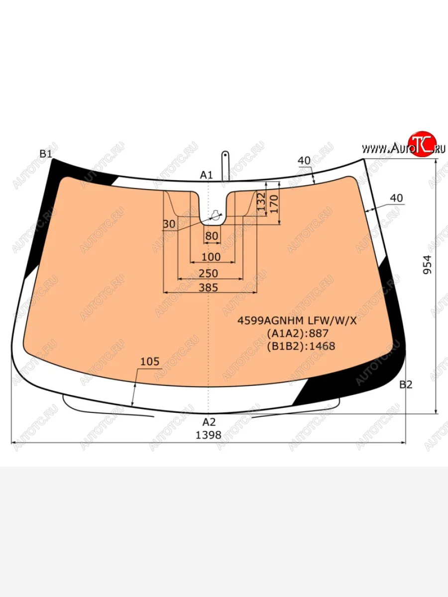 Стекло лобовое (Обогрев полный Датчик дождя) Datsun mi-Do 14-21  on-DO 14-19  LADA Granta 11-  G XYG 4599AGNHM LFW/W/X  в Керчи Республика Крым