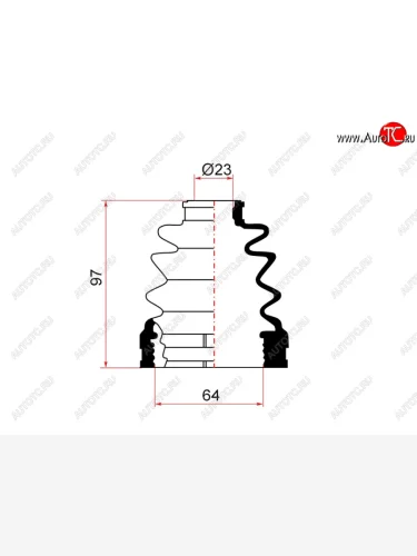 Пыльник ШРУСа внутренний MITSUBISHI ASX GA#OUTLANDER CU#  02-16 MARUICHI 52-418