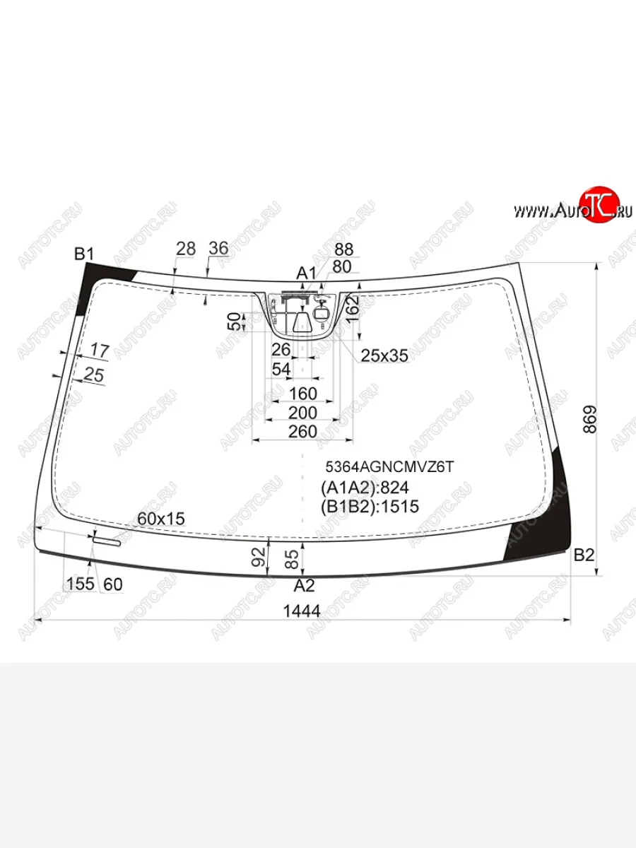 Стекло лобовое (камера, датчик дождя, молдинг) FUYAO  Mercedes-Benz C-Class (2007-2015) W204 (зеленое)  в Воронеже Воронежской области