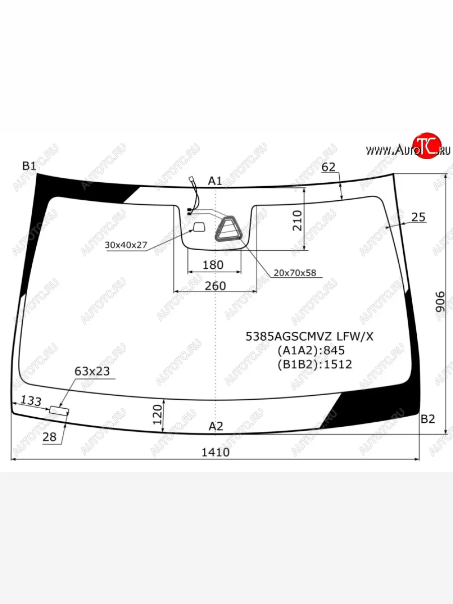 Стекло лобовое (Камера Датчик дождя) Mercedes-Benz C-Class 13-18 XYG 5385AGSCMVZ LFW/X   Копируемое: Стекло лобовое (камера, датчик дождя) XYG  Mercedes-Benz C-Class (2014-2018) S205 (зеленое)  в Воронеже Воронежской области