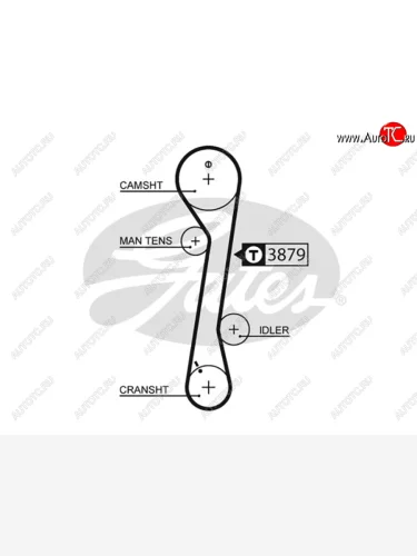 Ремень ГРМ HYUNDAI I30 2.0 08-ELANTRA 2.0 00-06KIA CEED 2.0 06-12CERATO 2.0 04-09 GATES 5457XS