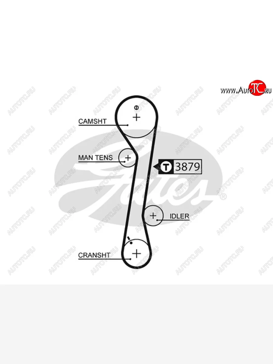 Ремень ГРМ HYUNDAI I30 2.0 08-ELANTRA 2.0 00-06KIA CEED 2.0 06-12CERATO 2.0 04-09 GATES 5457XS  в Керчи Республика Крым