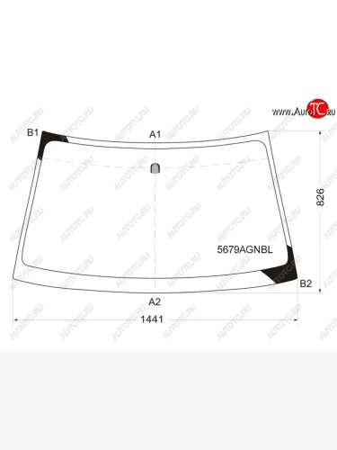 Стекло лобовое FUYAO (зеленое) Mitsubishi L200 4  дорестайлинг (2006-2014)