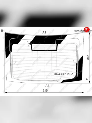 Стекло заднее (Затемненное Обогрев 5D LBK) Skoda Octavia 19- SISECAM 7824BGPHABZ