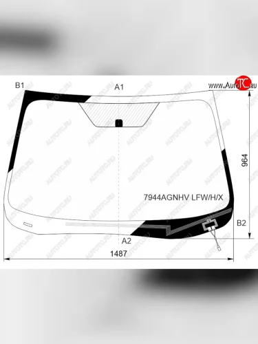 Стекло лобовое (Обогрев щеток) Subaru Forester 18-21 XYG 7944AGNHV LFW/H/X