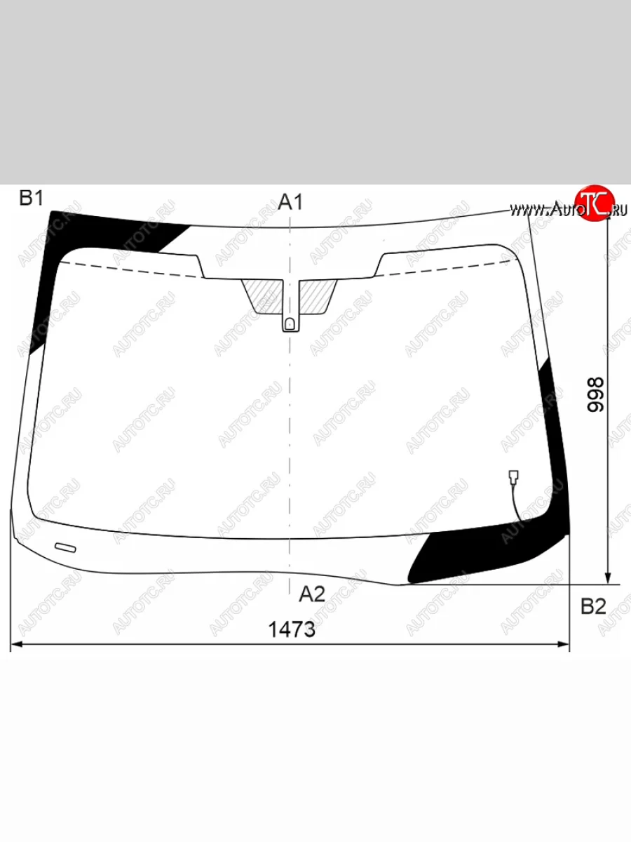 Стекло лобовое (обогрев щеток, две камеры) (USA) XYG Subaru Outback BT универсал (2019-2025) (зеленое)  в Самаре Самарской области