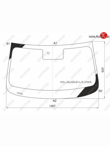 Стекло лобовое (Датчик дождя) Haval Jolion 20- XYG HVL-JOLION-21-L-S LFW/X