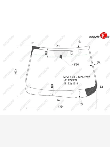 Стекло лобовое Mazda 6 07-12 XYG MAZ-6-08-L-CP LFW/X