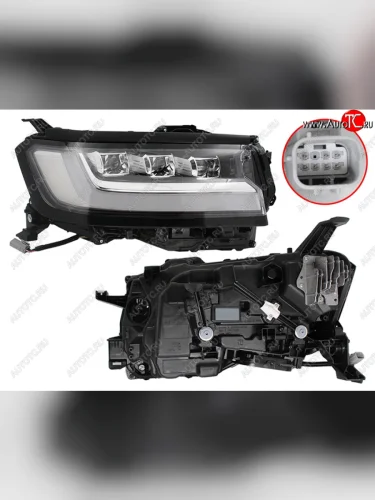 Фара Toyota Land Cruiser (J300) 21- (Спереди Справа Сверху) SAT ST-212-11LC1R